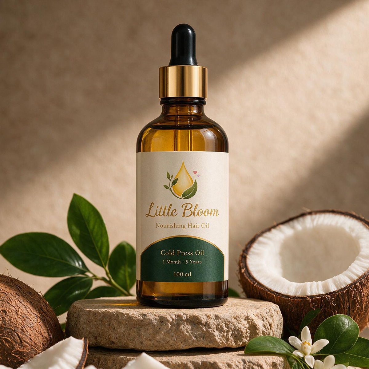 COCO Hair nourishing hair oil bottle